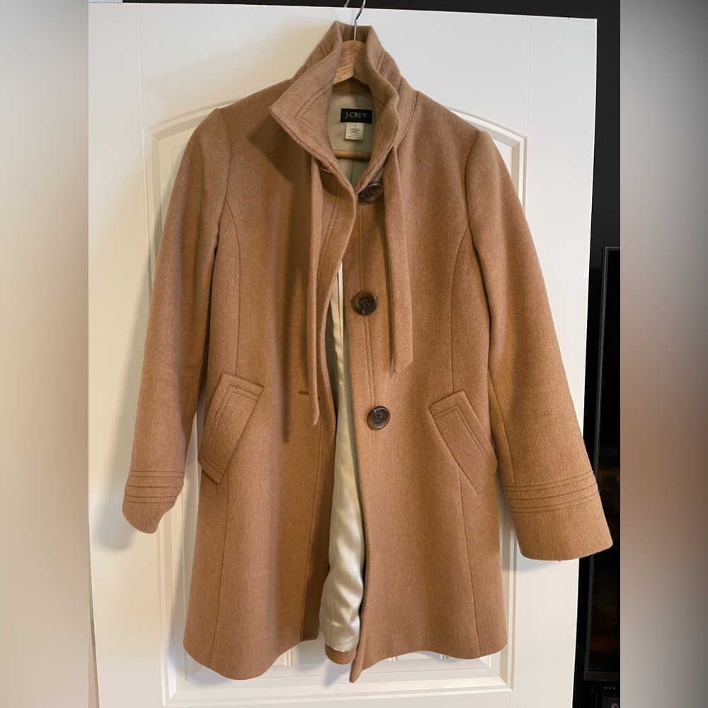 J.Crew Women’s Wool/Cashmere Coat Tan Size 0
